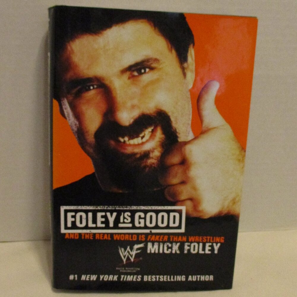 WWE Book Mick Foley Is Good 2001 Medium Black White RAW Smack Wrestling Book